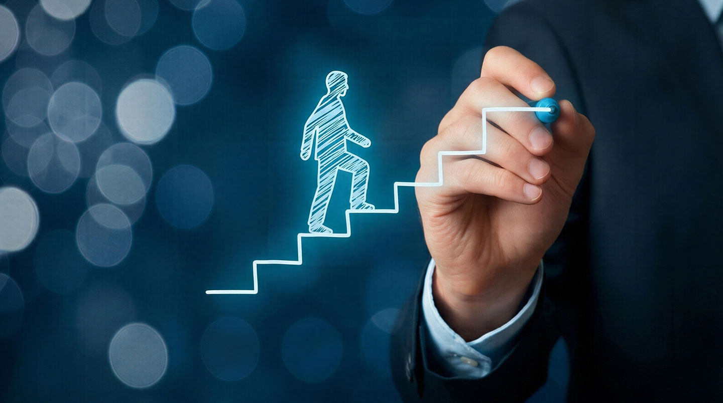 Illustration symbolisant la transformation et la croissance personnelle
